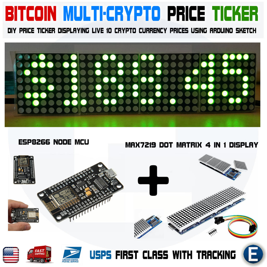 DIY Arduino Multi Crypto Bitcoin Price Ticker Green LED ...