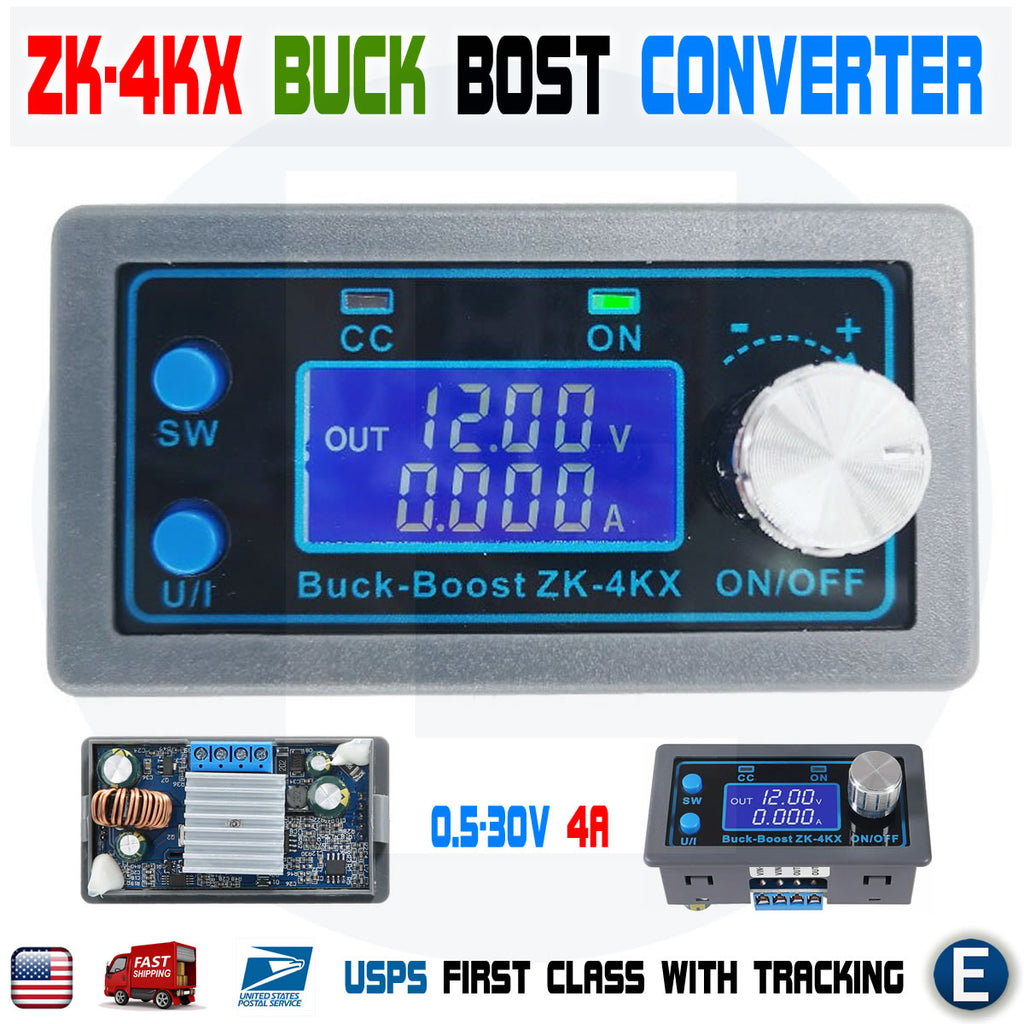 Zk 4kx Cnc Dc Dc Buck Boost Converter Cc Cv 05 30v 4a Power Module Ad Eelectronicparts 5815