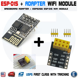 ESP-01S ESP8266 Module Wifi + Breakout Breadboard Arduino ESP-01 Updated Ver. - eElectronicParts