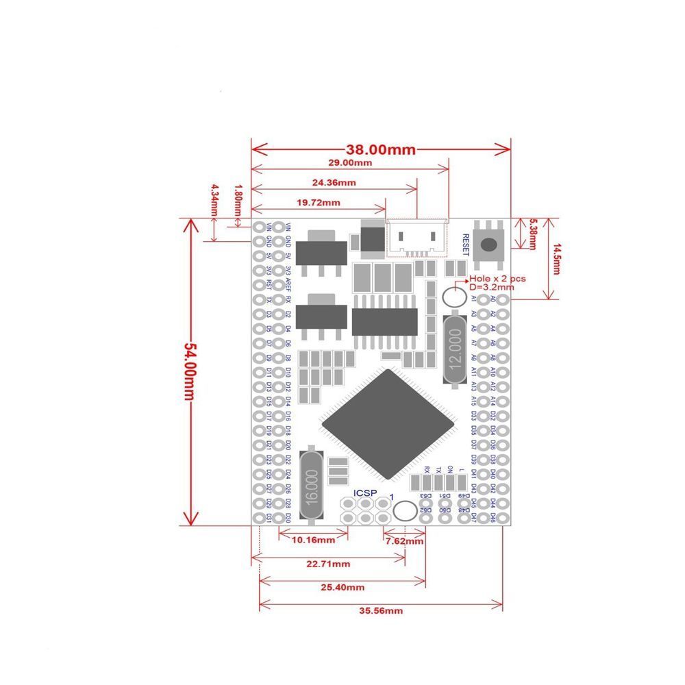 Arduino Mega 2560 Pro Mini Datasheet Pcb Circuits Oto 2400