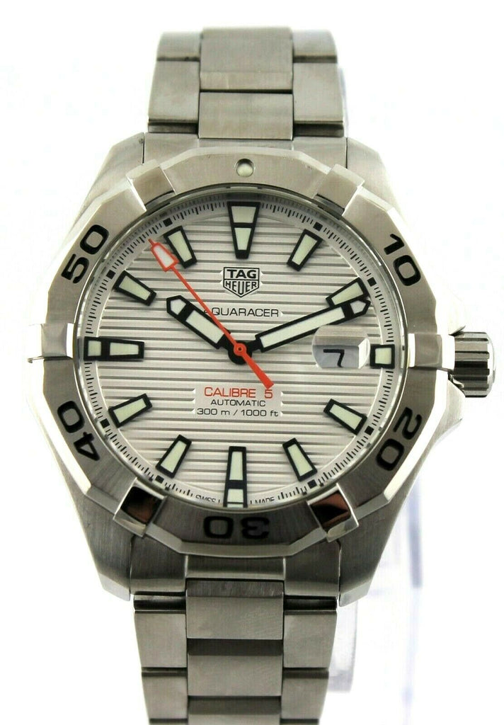 tag heuer aquaracer calibre 5 gold white