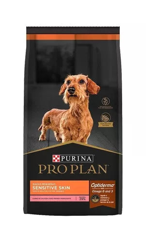 Alimento Pro Plan OptiDerma Sensitive Skin Adult para perro adulto de raza pequea sabor salmn y arroz en bolsa de 1kg