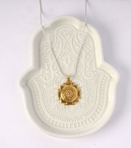 Sri Yantra pendant gold plated