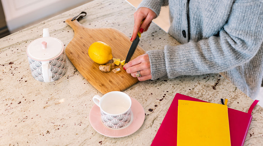 Homemade Lemon and Ginger Tea Recipe