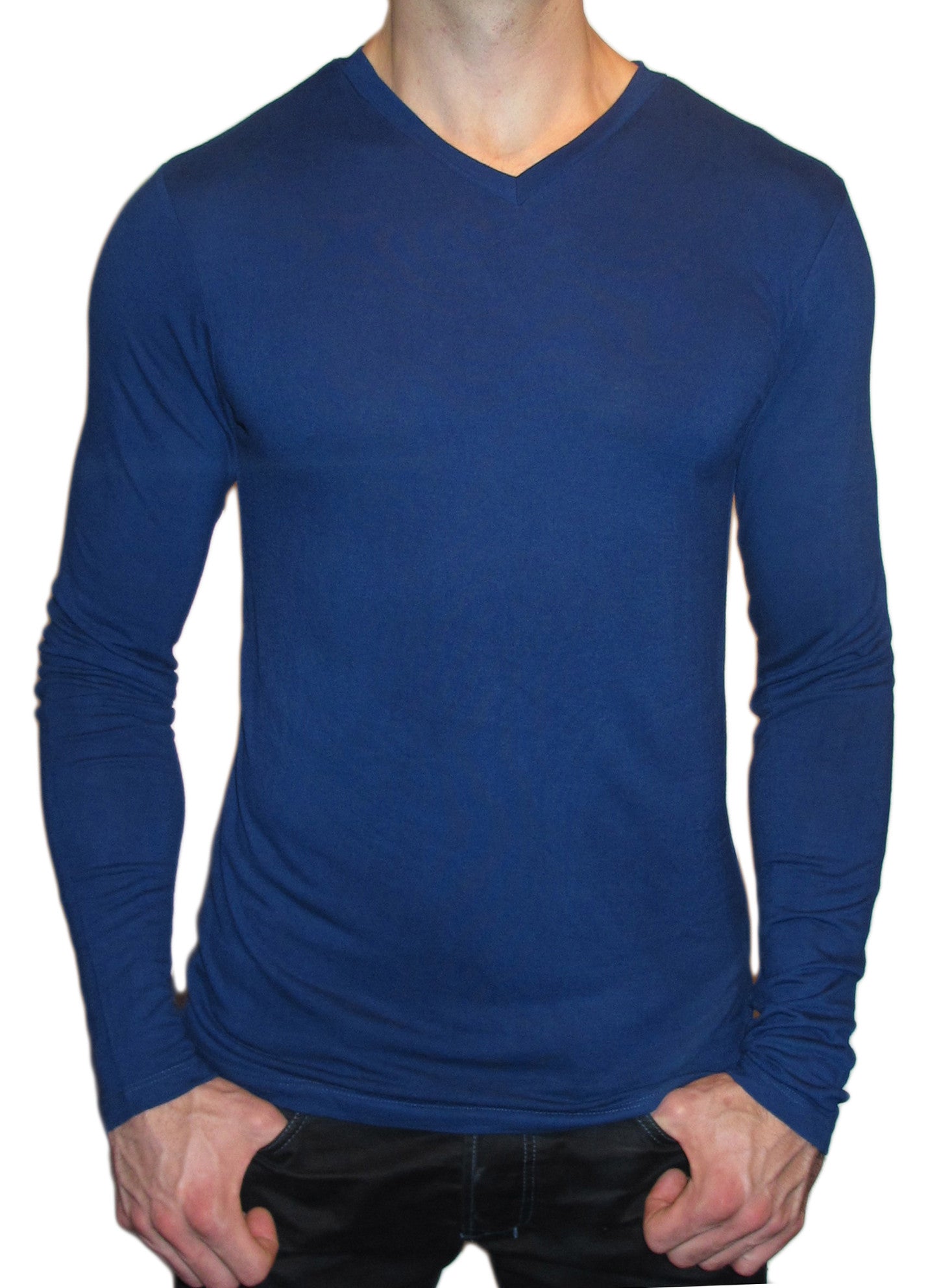 Men's Long Sleeve Standard V-Neck. 100% Bamboo. – The Bamboo Shirt ...