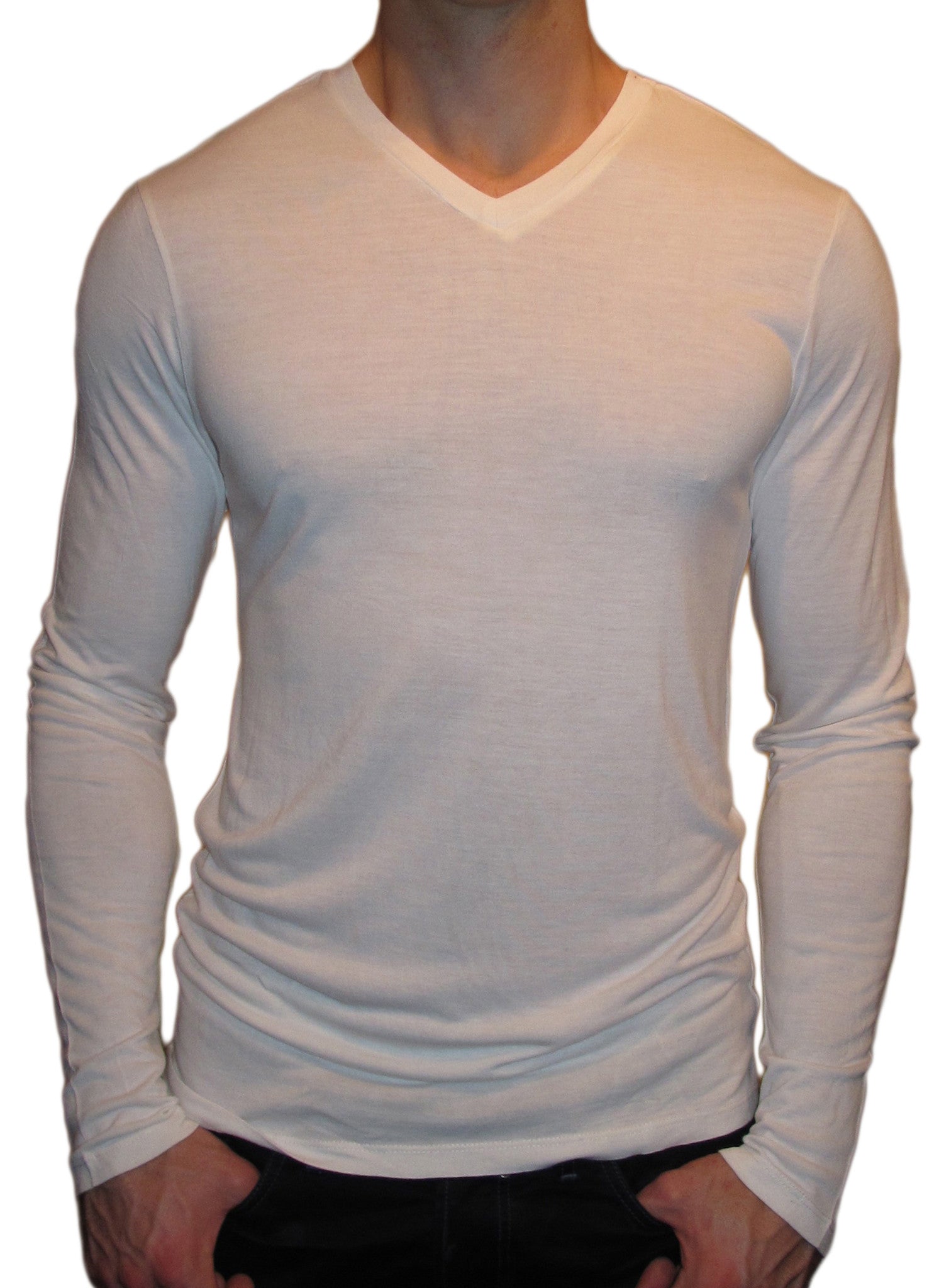 Men's Long Sleeve Standard V-Neck. 100% Bamboo. – The Bamboo Shirt ...