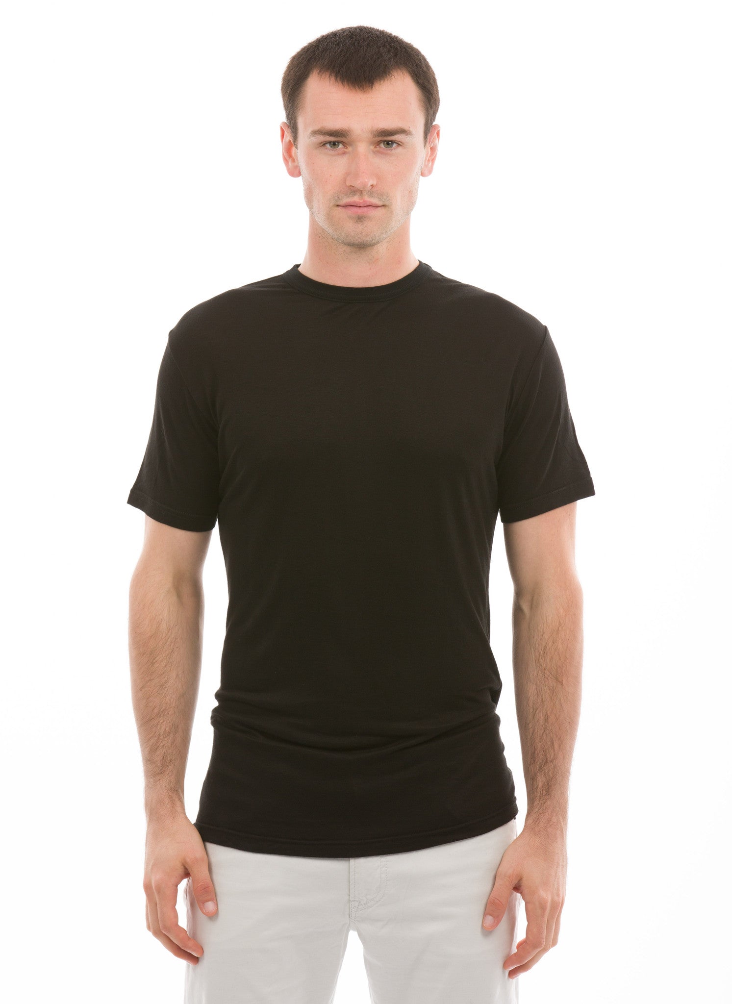 100% Bamboo Men's Short Sleeve Crew Neck – The Bamboo Shirt | Natural ...