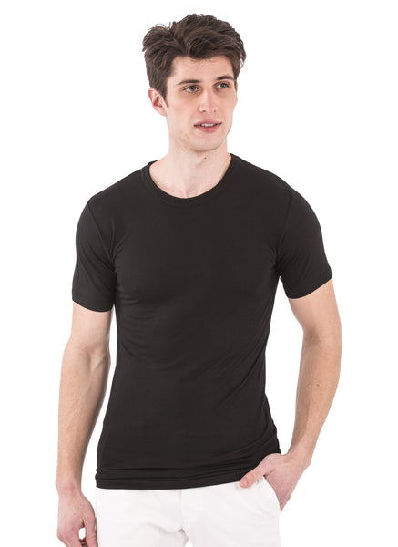 100% Bamboo Men's Short Sleeve Crew Neck – The Bamboo Shirt | Natural ...