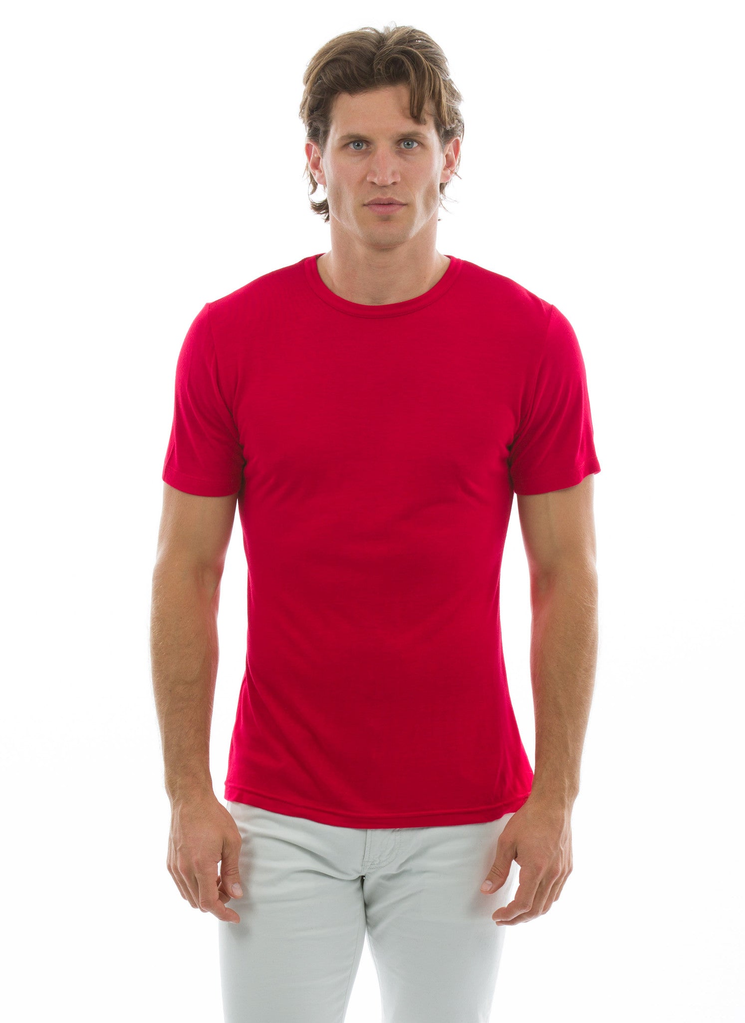 100% Bamboo Men's Short Sleeve Crew Neck – The Bamboo Shirt | Natural ...