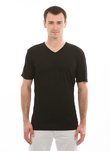100% Bamboo Men's Short Sleeve V-Neck – The Bamboo Shirt | Natural and ...