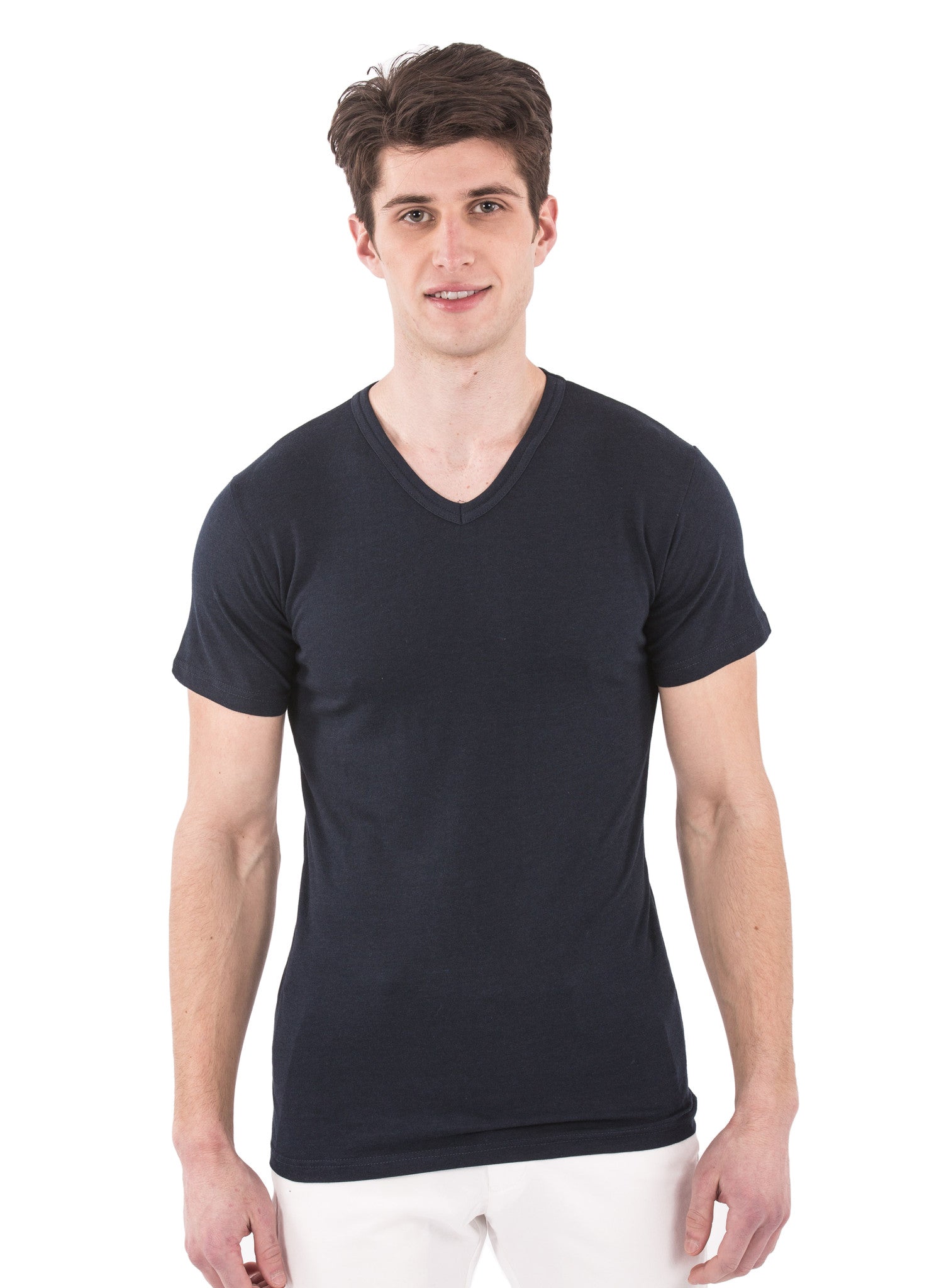 70% Bamboo Men's Short Sleeve V-Neck – The Bamboo Shirt | Natural and ...