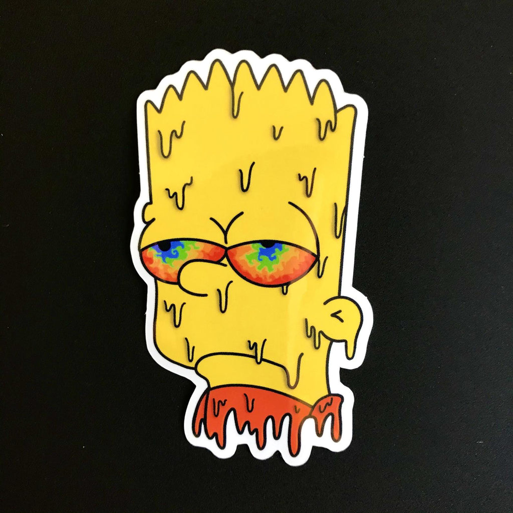 Bart Simpson Drippy Sticker – Rave Fantasyland