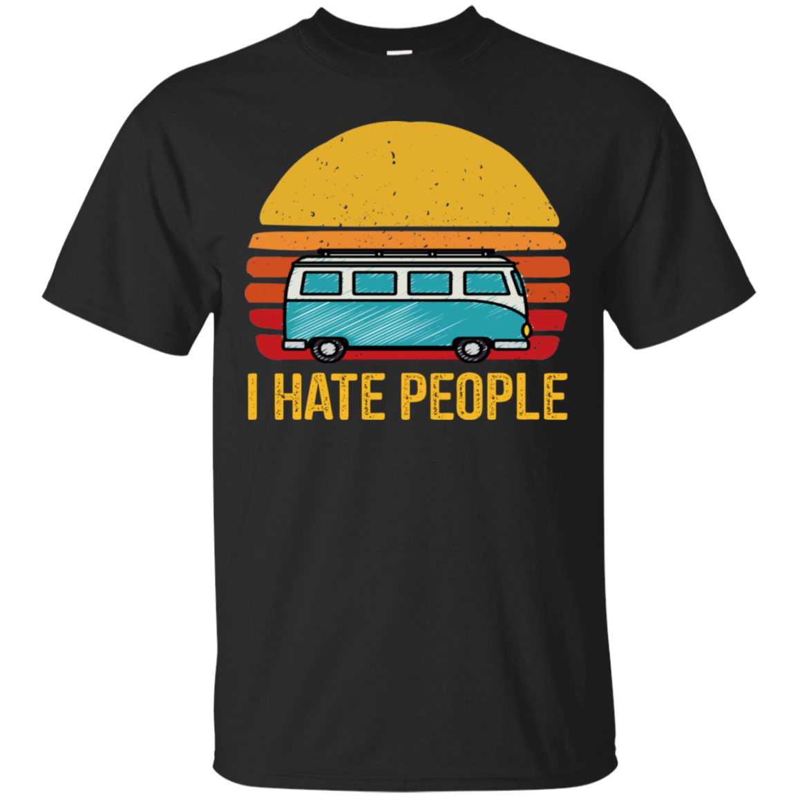 Camping I Hate People Vintage Shirt