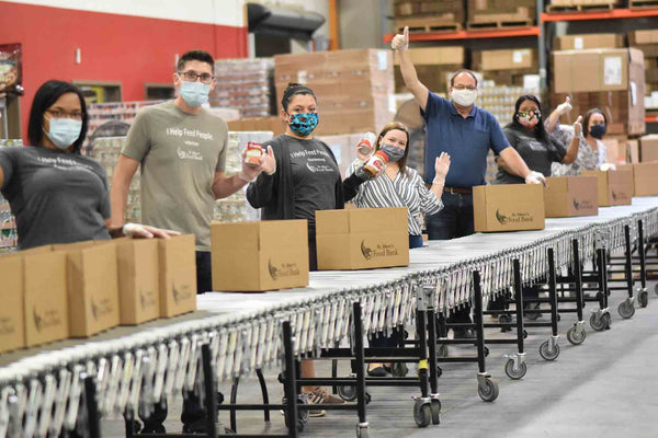 Volunteers on Assembly Line