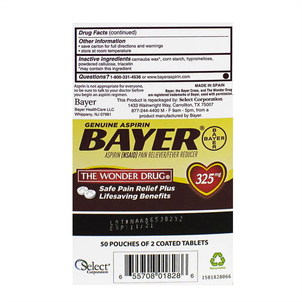 bayer aspirin travel size