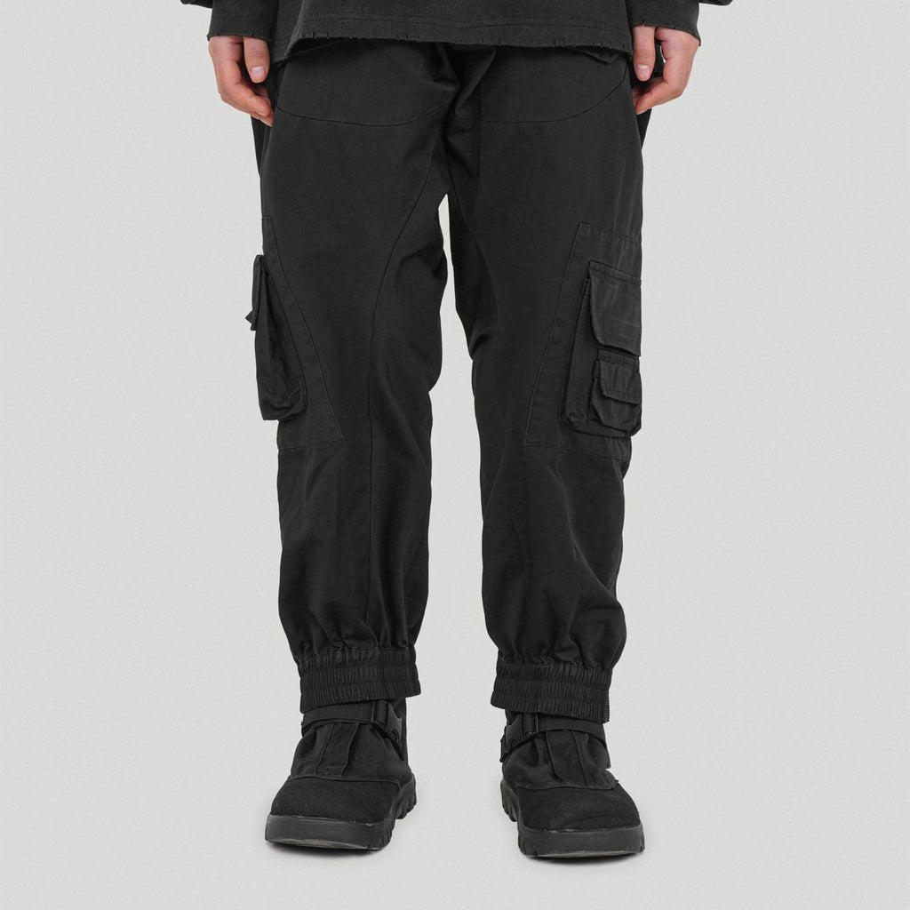 UNDERWATER Back-zipped Spliced Jogger Black | PROJECTISR US