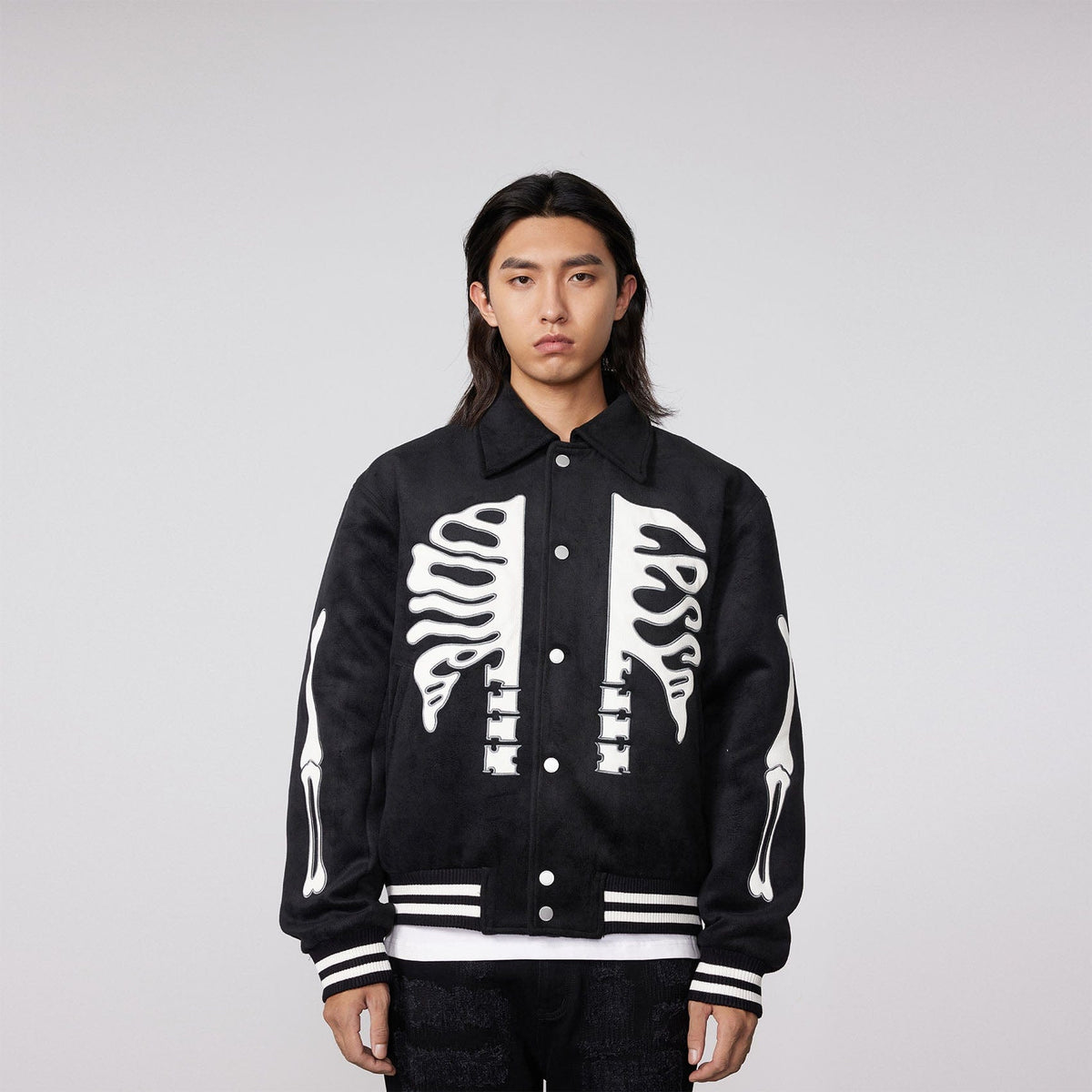 BONELESS Skeleton Varsity Jacket | PROJECTISR US