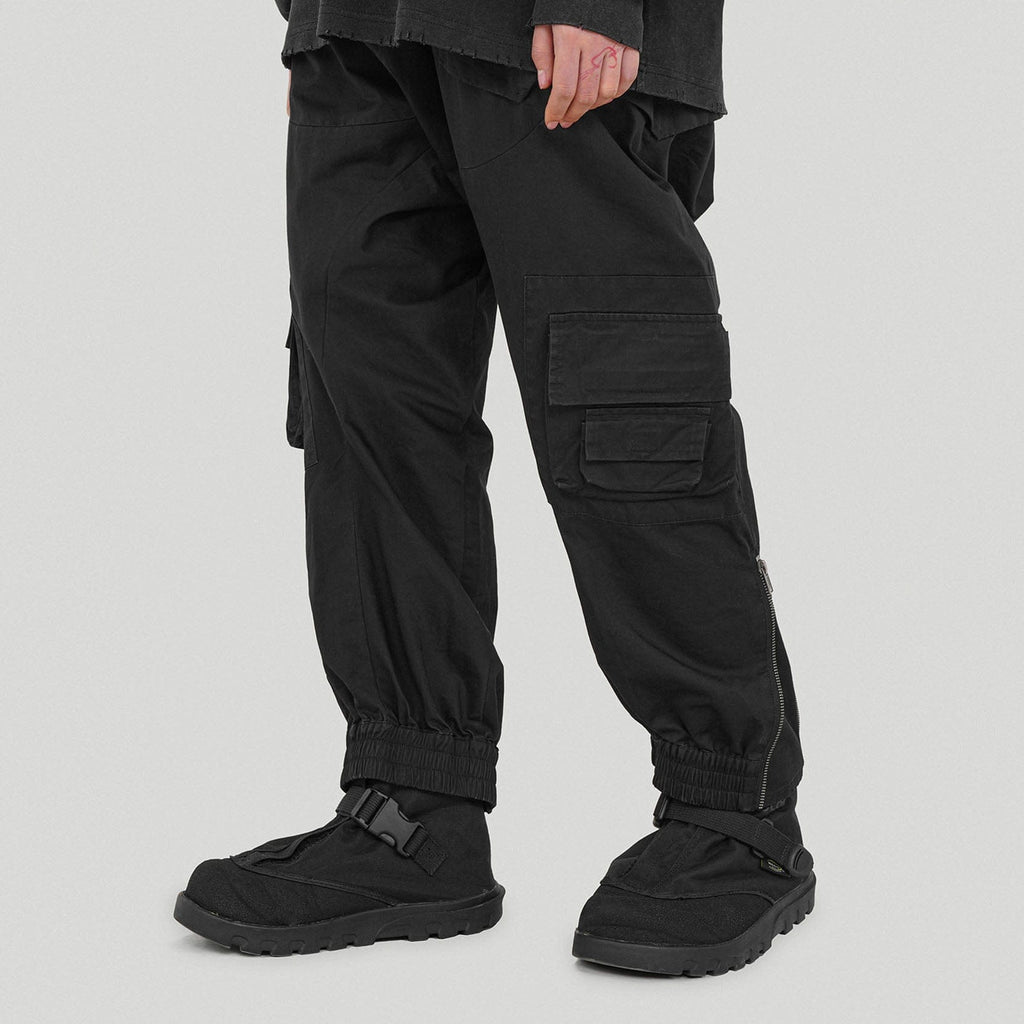 UNDERWATER Back-zipped Spliced Jogger Black | PROJECTISR US