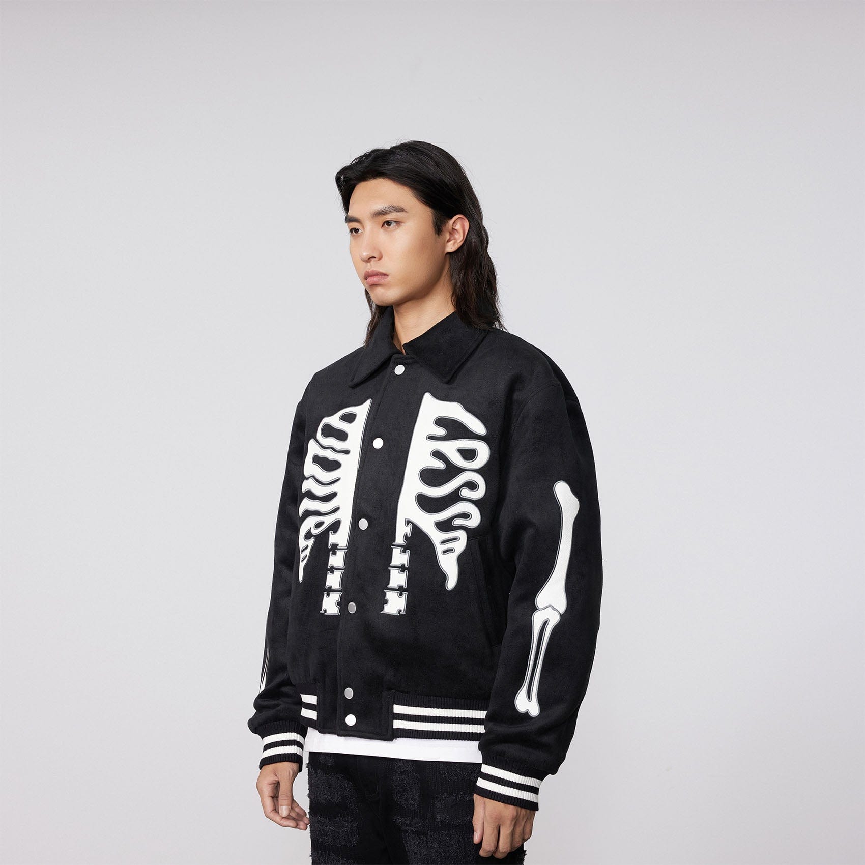 BONELESS Skeleton Varsity Jacket | PROJECTISR US