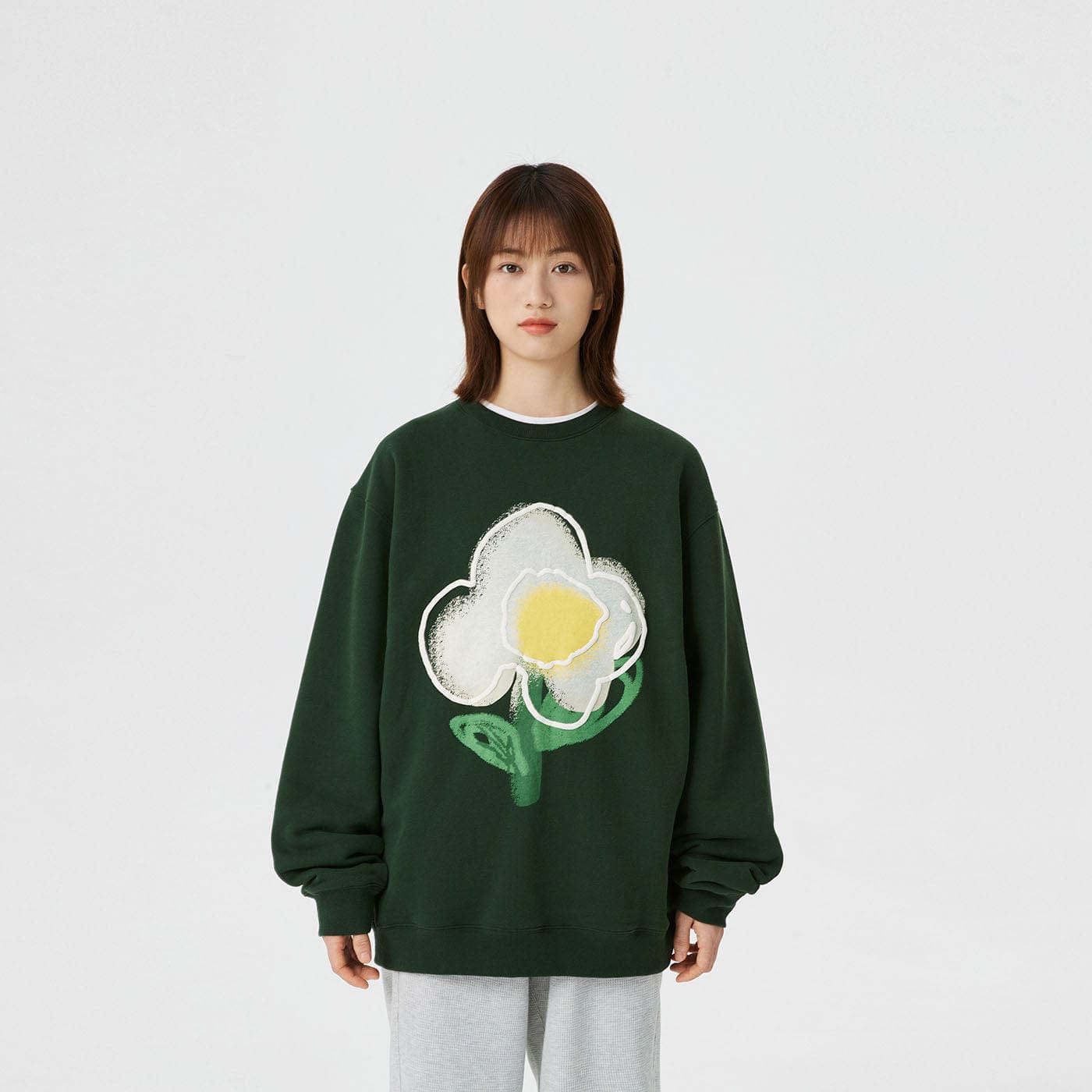 CONKLAB Fried Egg Flower Graphics L/S T-Shirt | PROJECTISR US