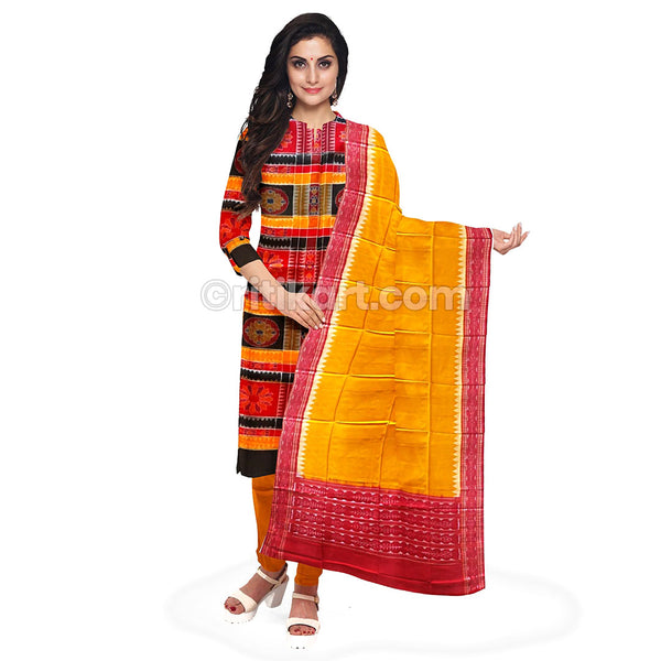 101711 Sambalpuri Handloom Cotton Dress Material With Dupatta, Unstitched  Cotton Dress Material, सूती पोशाक सामग्री - Priya Fashion, Balangir | ID:  2853048916897