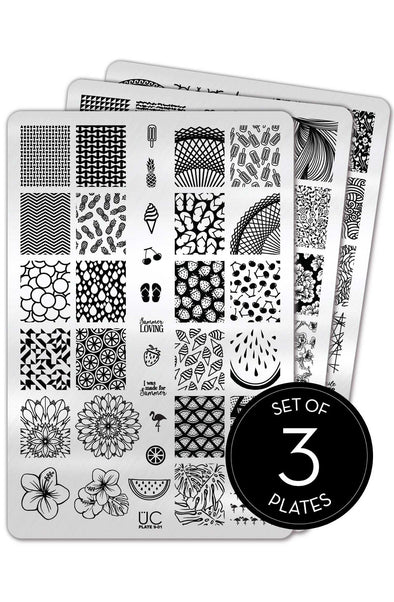 Set of 2 Mod Nail Stamping Plates