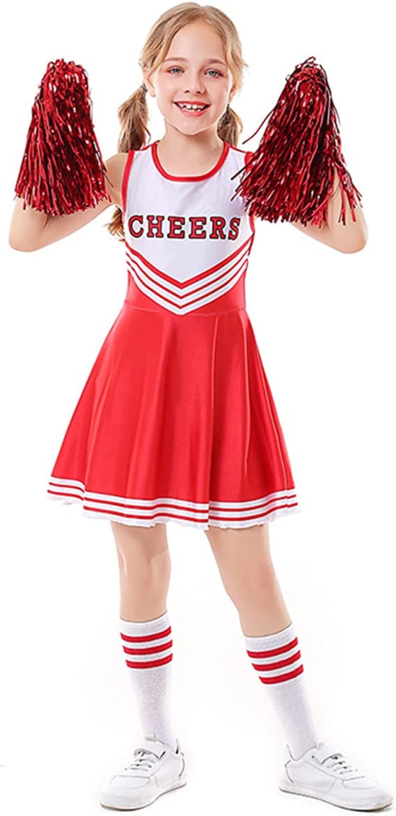 LOlanta Girl's Cheerleading Dress Outfit Performance Stage Uniform ...
