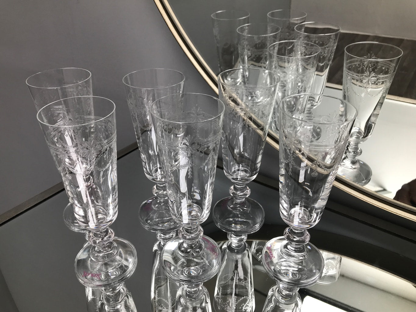 victorian champagne glasses