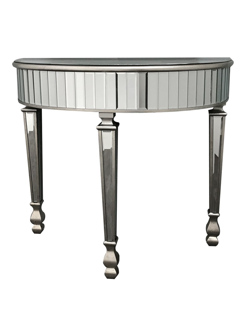 Mirrored Console Table » Small Half-moon » Interiors InVogue