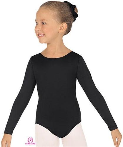 Womens Microfiber Pinch Front 3/4 Sleeve Leotard, 4408