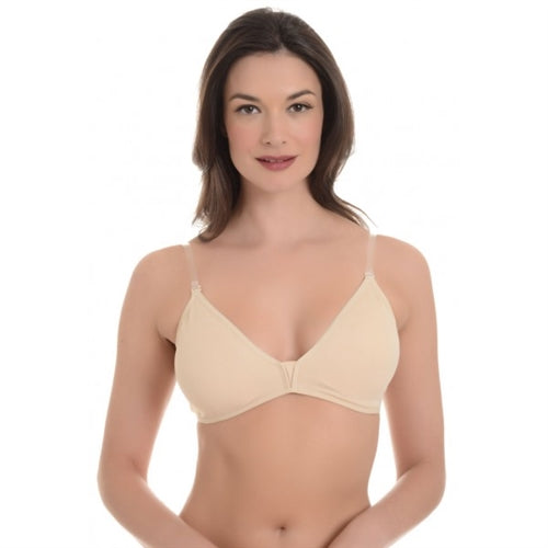 Body Wrappers 297 Women's Padded Underwire Bra with Clear Straps (38D,  Nude) 