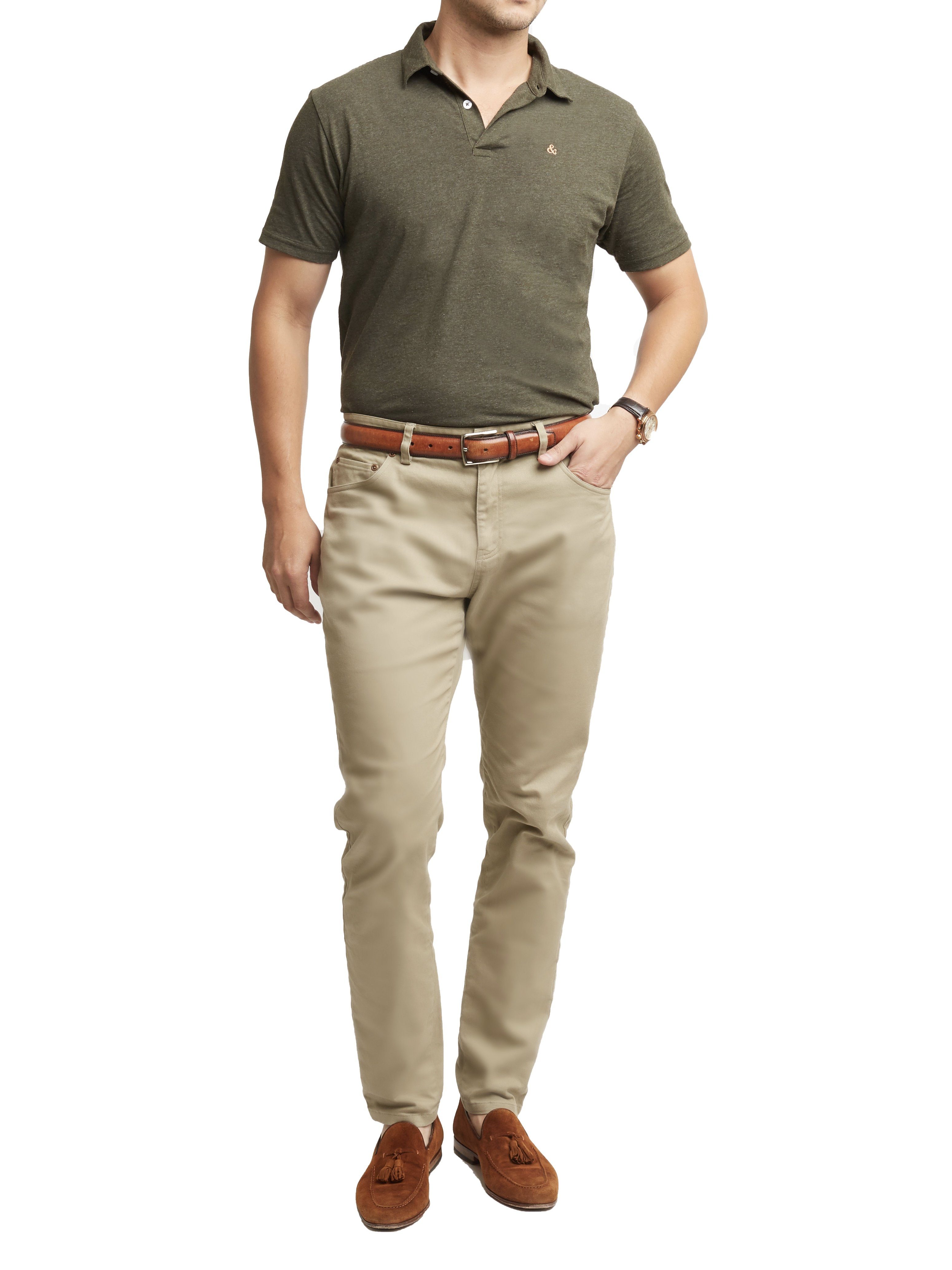 green polo khaki pants