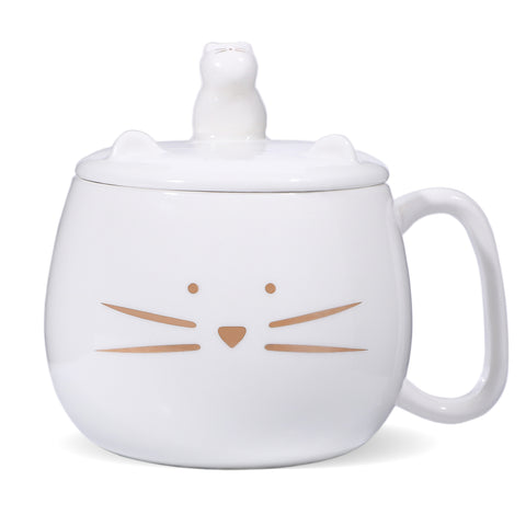 Cat Mug w/Tea Bag Holder Lid – Original Source