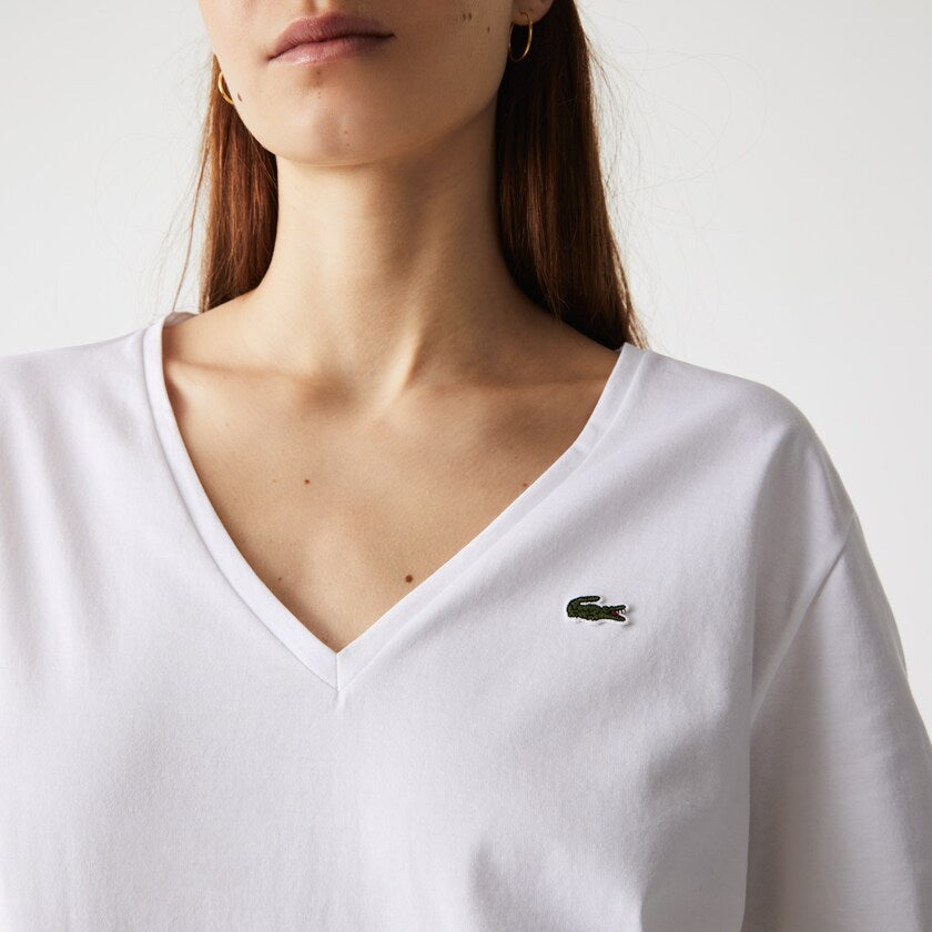 impuls flyde At Lacoste women's T-Shirt in cotton / White