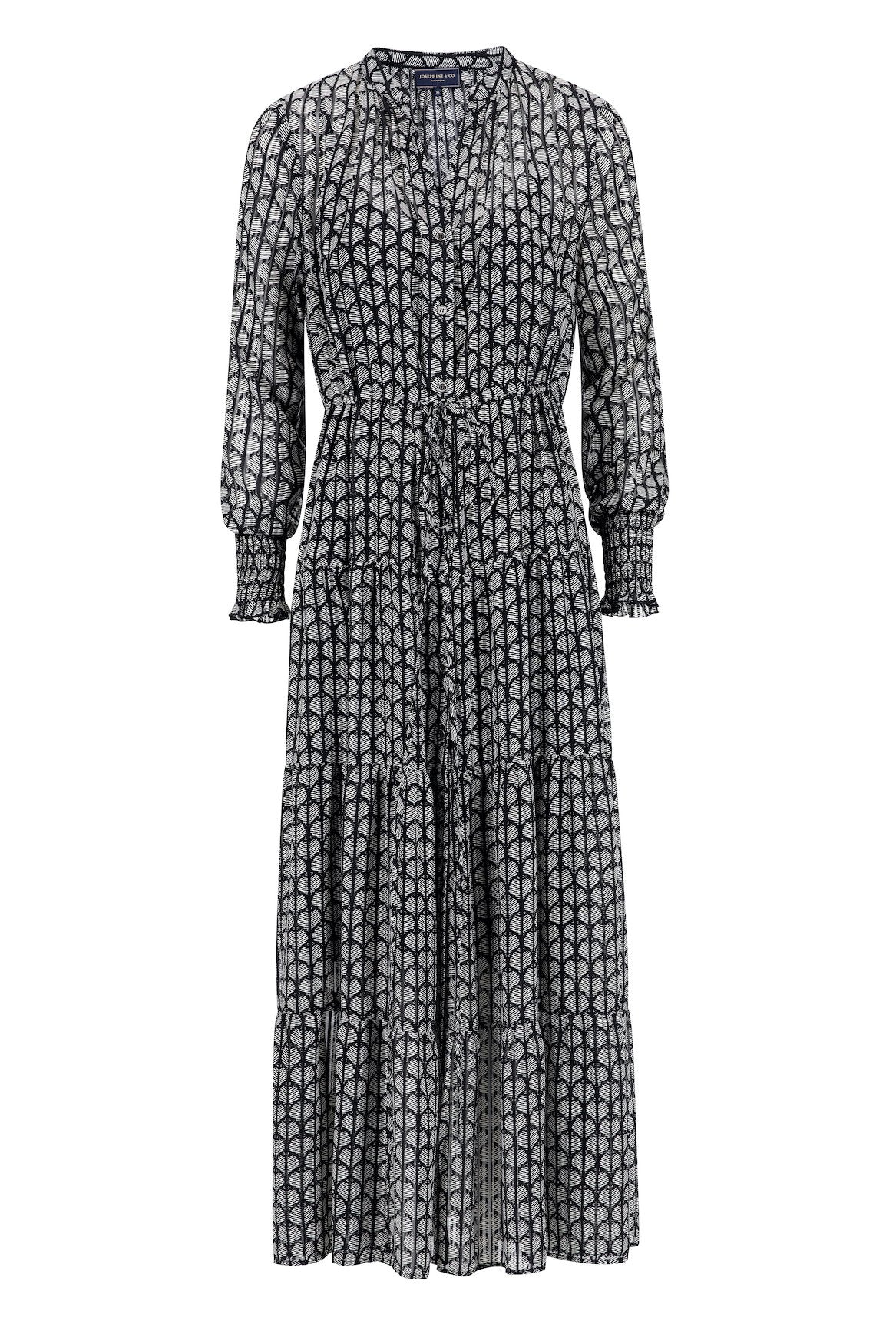 josephine print wrap dress