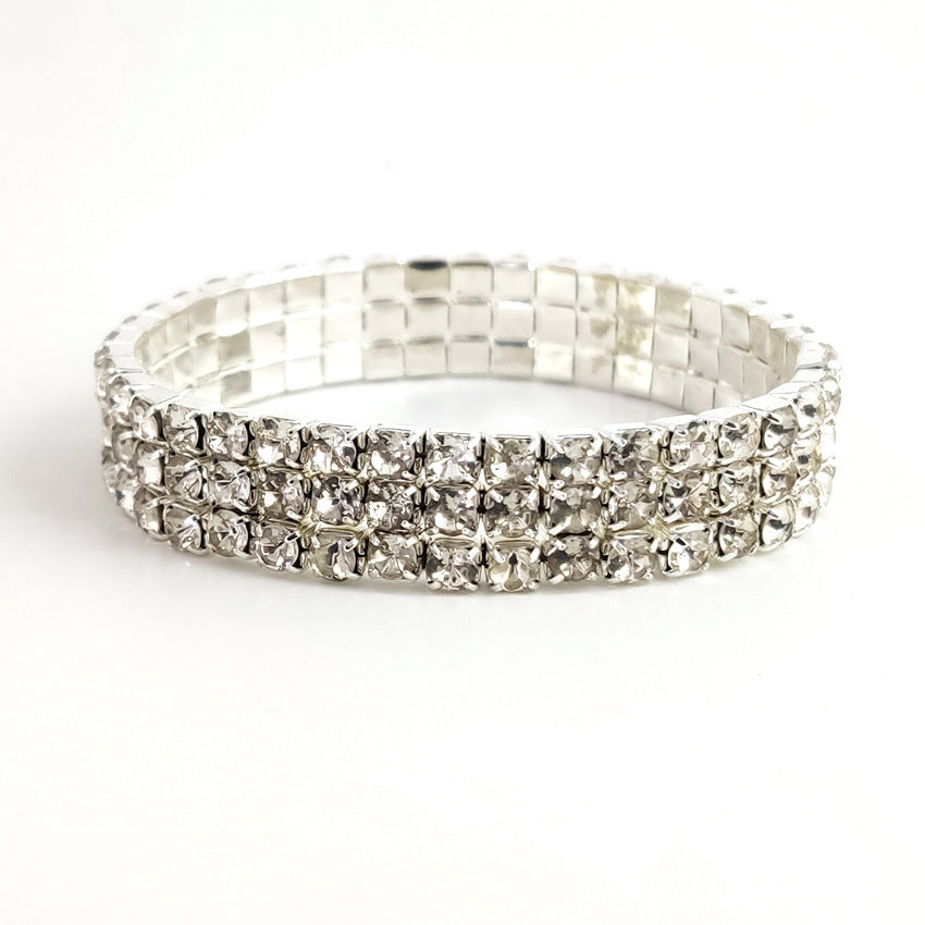 elastic diamond bracelet