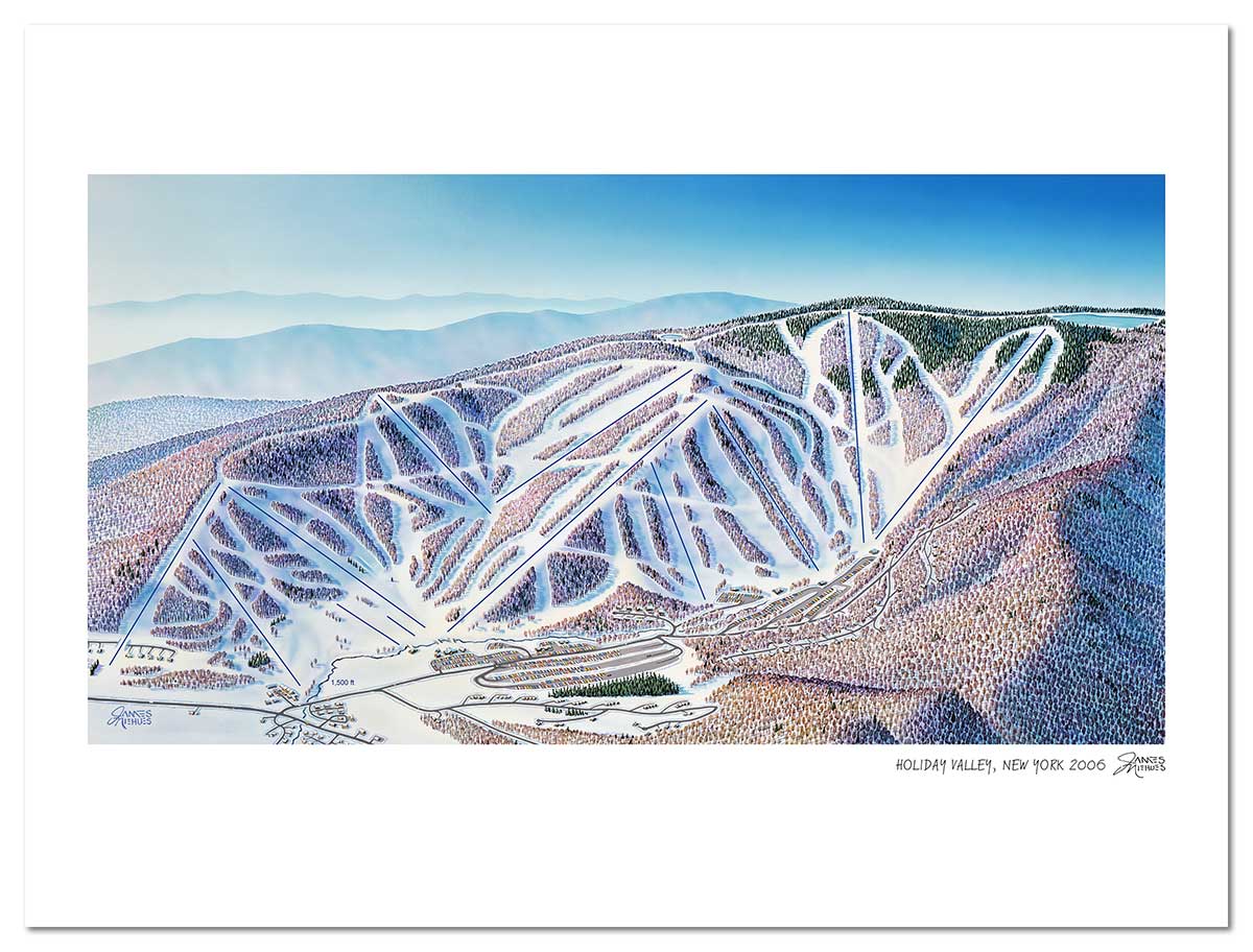 Holiday Valley Ski Map James Niehues