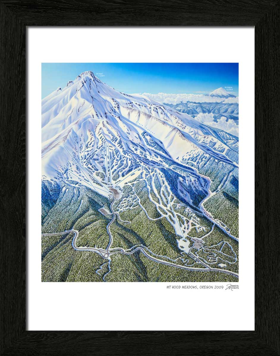 Mt. Hood Meadows Ski Map – James Niehues