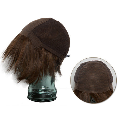 Illustration Du Bonnet D'une Perruque Cheveux Humains Full Lace