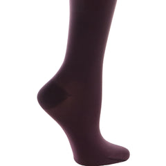 Sigvaris Soft Opaque - Vue Proche De La Cheville - Couleur Prune