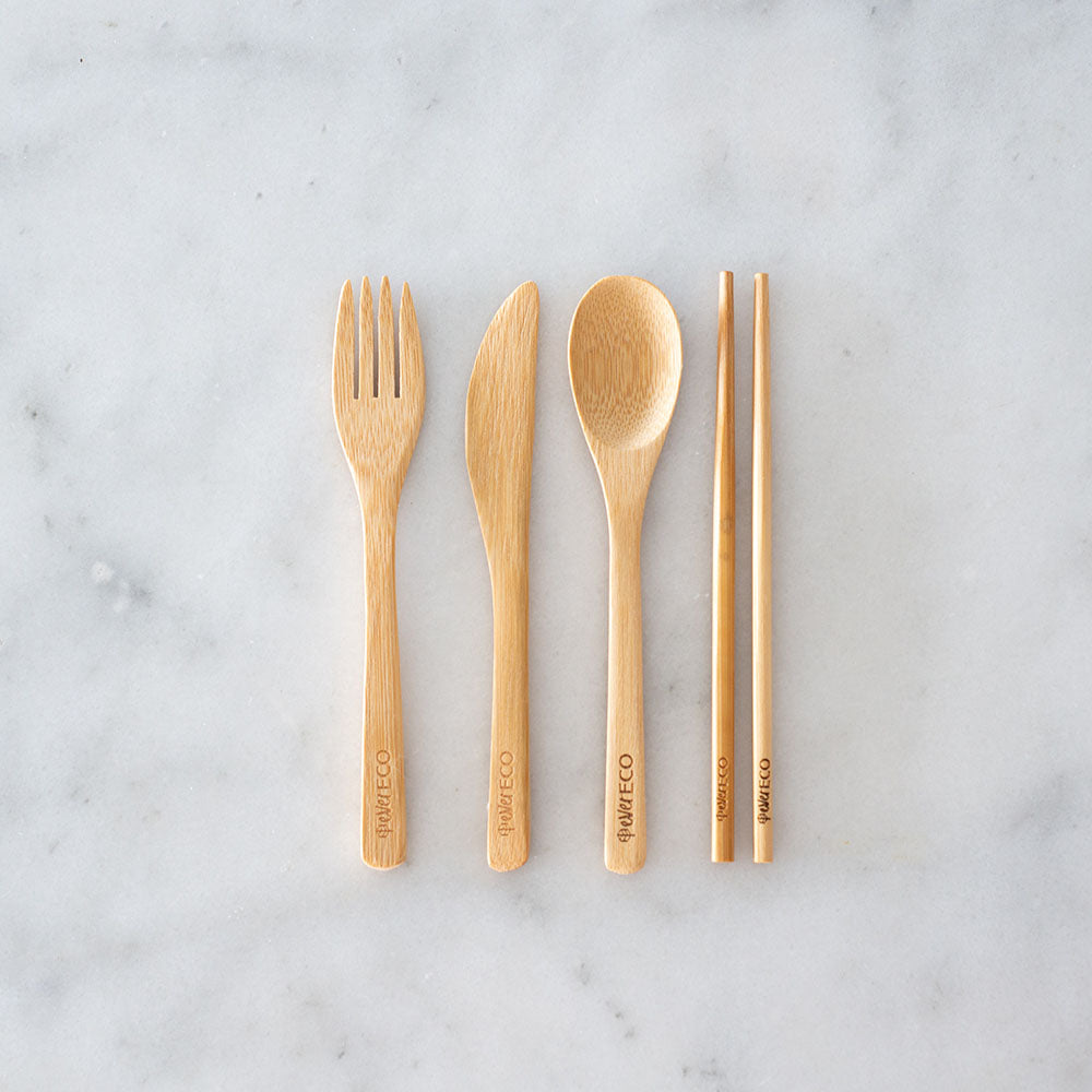 Ever Eco Bamboo Cutlery Set with Chopsticks - ZERO STORE