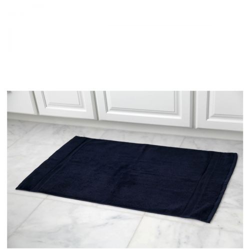 navy bath mat set