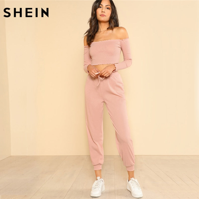 SHEIN Conjunto y pantalón de para mujer Conjunto informal par – Tendencia