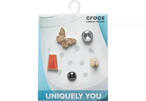 Crocs Chain Charm With Lovely Bling Gold Heart Chains for Suitable Crocs. -   Canada
