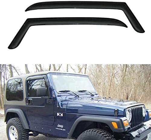Front Doors Window Visors For 97-06 Jeep Wrangler TJ – OffGrid Store