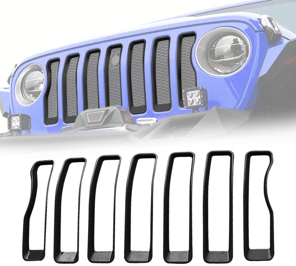 Black Grill Inserts for Jeep Wrangler JL & JT – OffGrid Store