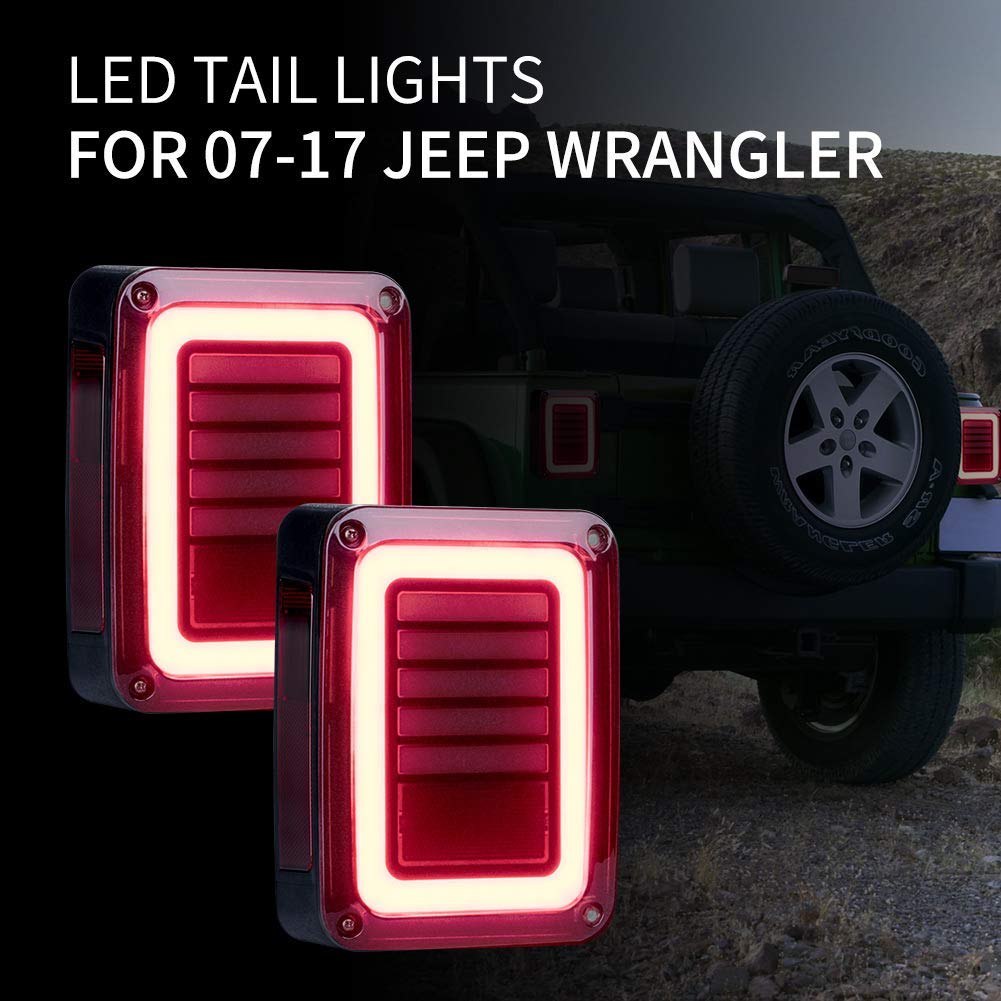 The Best LED Tail Lights Smoked - Jeep Wrangler 07-18 – OffGrid Store