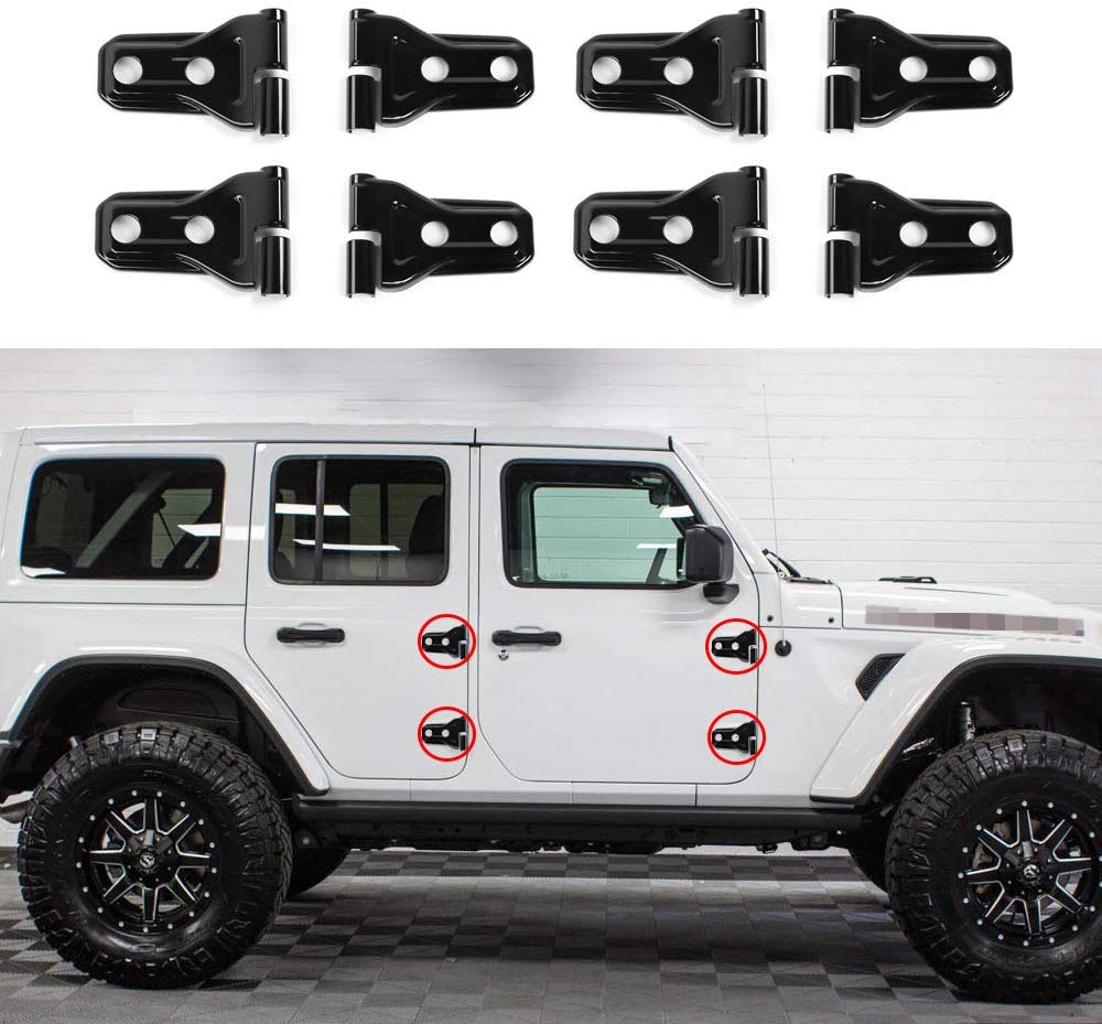 Door Hinge Cover Trim for Jeep Wrangler JL and Jeep Gladiator JT, More –  OffGrid Store