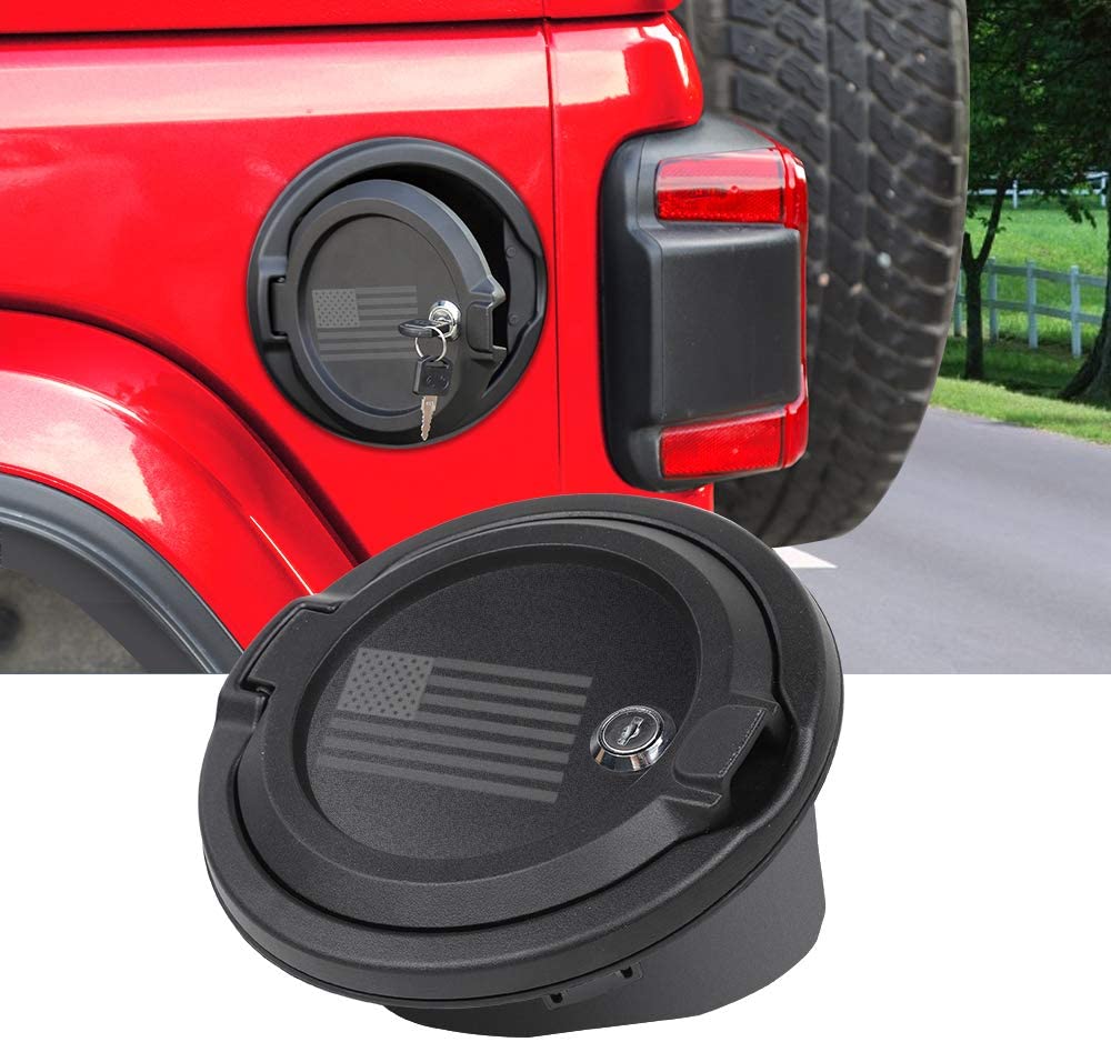 USA Flag Gas Cap Cover for Jeep JL & JT – OffGrid Store