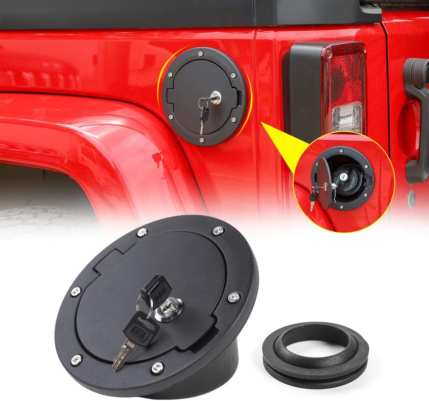 Locking Gas Cap for Jeep Wrangler JK 2007-2018 – OffGrid Store